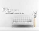 Live the Life Quotes Wall Decal Motivational Vinyl Art Stickers